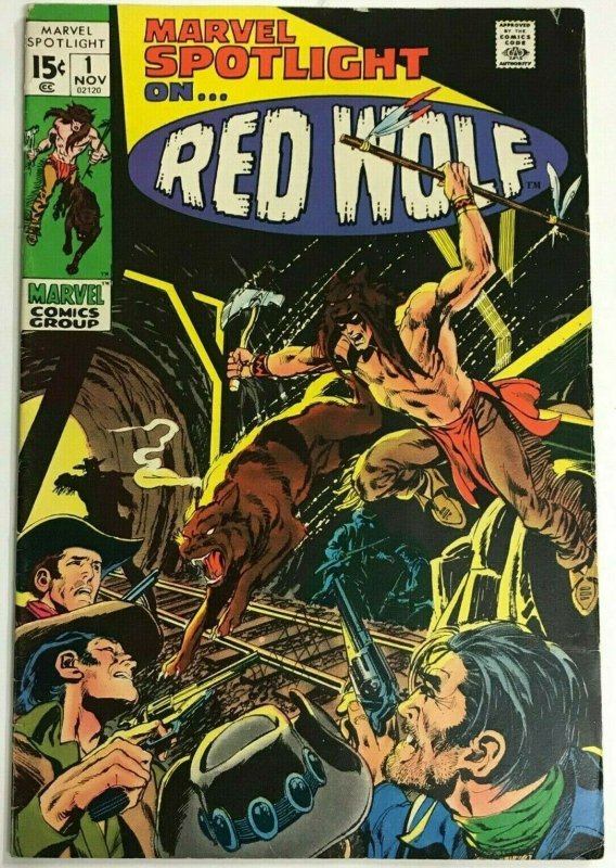 MARVEL SPOTLIGHT#1 FN/VF 1971 RED WOLF  BRONZE AGE COMICS