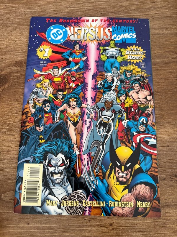 Lot Of 4 DC Vs. Marvel Comic Books # 1 2 3 4 VF-NM Batman Wolverine Hulk 19 J441