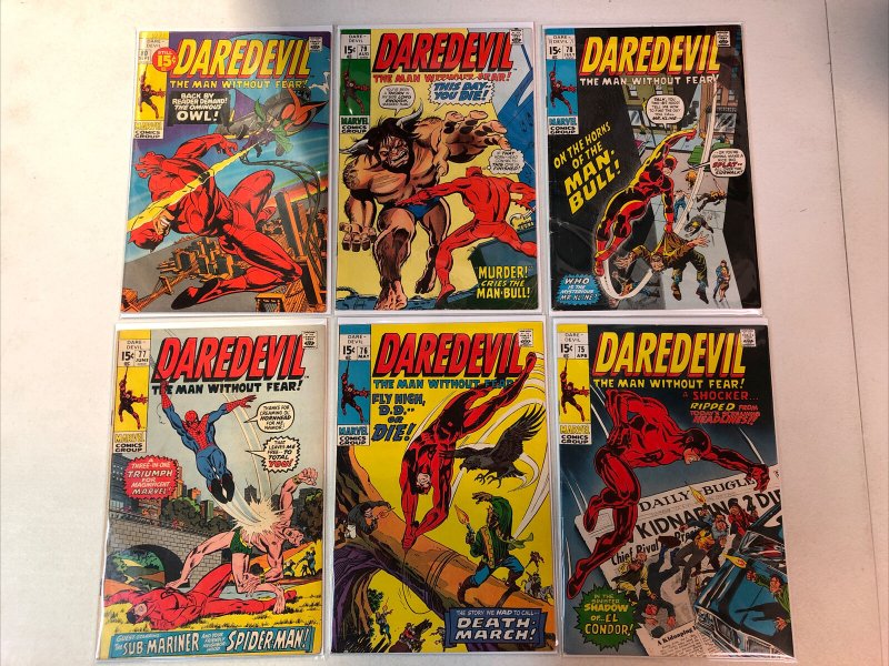 Daredevil (1971) #75-99 (VG+/FN+) Complete Sequential Run Set Black Widow Marvel