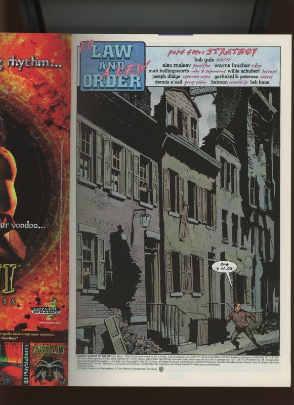 (1999) Batman: Shadow of the Bat #83: KEY ISSUE! WE COMBINE SHIPPING! (9.2)