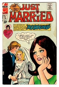 Just Married #87 1973- Charlton Romance-wedding cover-rebound-vg