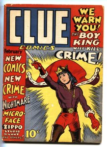 Clue Comics #2-1943-Hillman Golden-Age-Superhero comic book