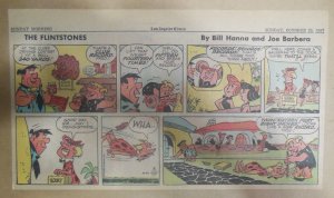 The Flintstones Sunday Page by Hanna-Barbera from 10/29/1967 Size: 7.5 x 15 inch