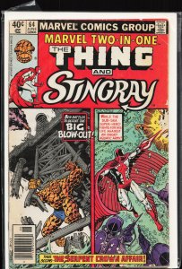 Marvel Two-in-One #64 (1980) Stingray [Key Issue]