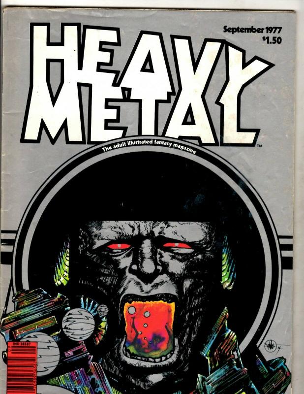 5 Heavy Metal Magazines September October November December 1977 January 78' FM9