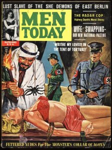 Men Today Jan/1963-Insane Arab/Nazi Spider torture-GGA-Wife Swap