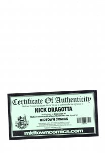 GHOST CAGE #1 MIDTOWN COMICS EXCLUSIVE COVER SIGNED WITH COA NM.