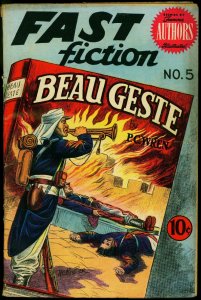 Fast Fiction #5 1950- Beau Geste- Golden Age Comic- PC Wren VG 