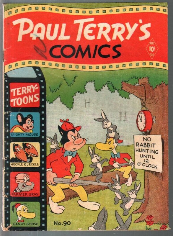 Paul Terry's Comics #90 1952-St. John-Mighty Mouse-Heckle & Jeckle-VG