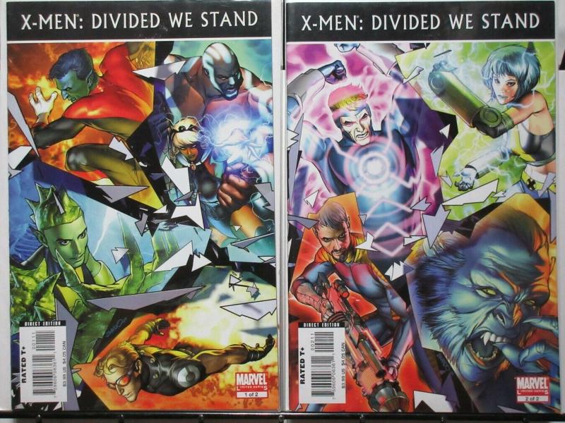 X MEN DIVIDED WE STAND (2008) 1-2  complete story!