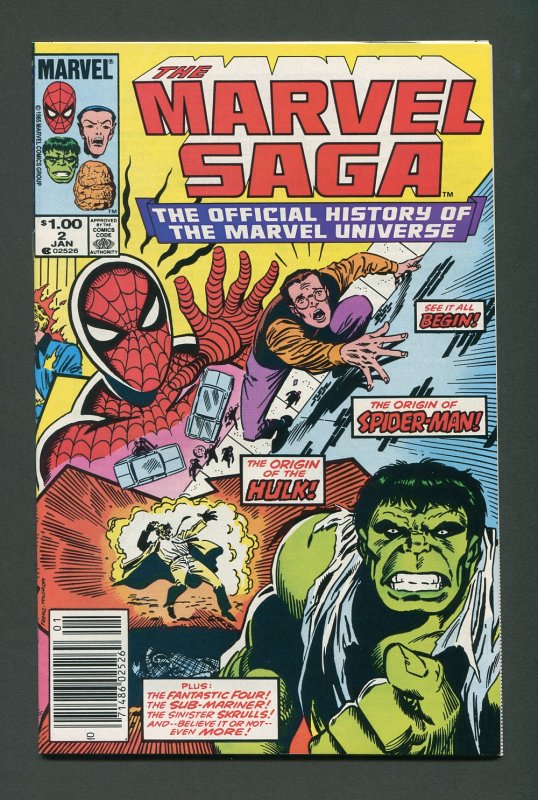 Marvel Saga #2 / 9.2 NM  Newsstand  January 1986