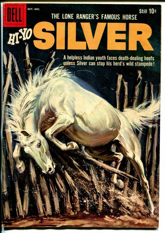 Lone Rangers Famous Horse Hi-Yo Silver-#32 1959-Dell-painted cover-G/VG