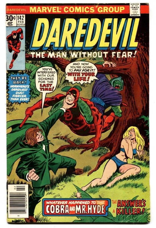 DAREDEVIL #142 comic book 1976 MARVEL COMICS Cobra Mr. Hyde