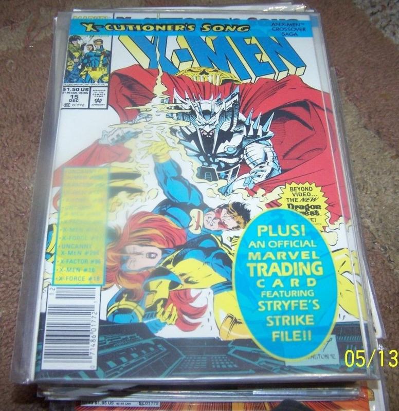 X Men # 15 1992 Marvel cable stryfe  x-cutioners song pt 7  APOCALYPSE  