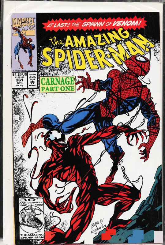 The Amazing Spider-Man #361 (1992) Spider-Man [Key Issue]