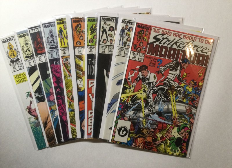 Strikeforce Morituri 1-10 12 14 16-18 20-23 Lot Run Set Near Mint Nm Marvel