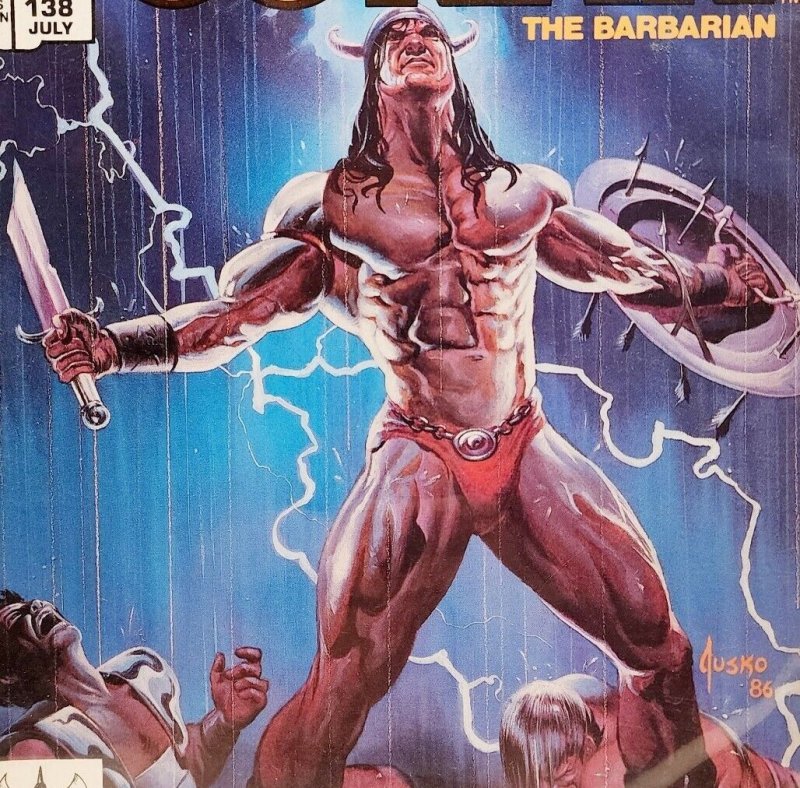 1986 The Savage Sword Of Conan 138 Marvel Magazine Vintage 