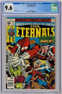 Eternals 14 Marvel 1977 CGC 9.6 1st Cosmic Powered Hulk 1977 Ikaris Jack Kirby