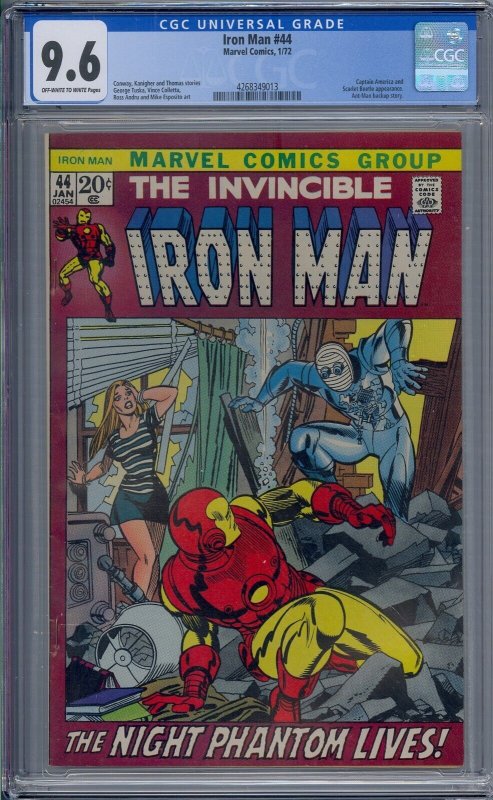 IRON MAN #44 CGC 9.6 CAPTAIN AMERICA SCARLET BEETLE ANT-MAN NIGHT PHANTOM