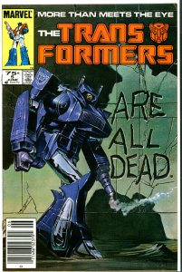 Transformers #5 Marvel Comics 1985 VF Newsstand 1st Shockwave
