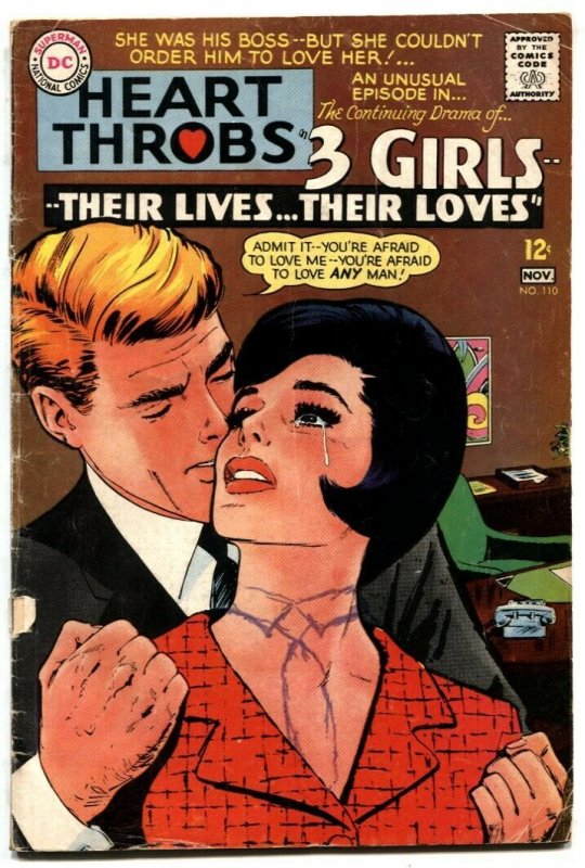 Heart Throbs #110 1967- DC Romance- 3 Girls G