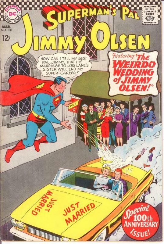 JIMMY OLSEN 100 VG+ LEGION CAMEO Mar. 1967 COMICS BOOK