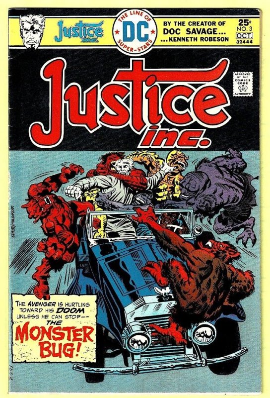 Justice, Inc. #2 & #3 (1975) FN (6.0) Another Fat Mouse BOGO!