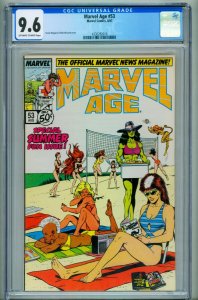 Marvel Age #53 CGC 9.6--She-Hulk swimsuit cover--comic book--1987--4330292016