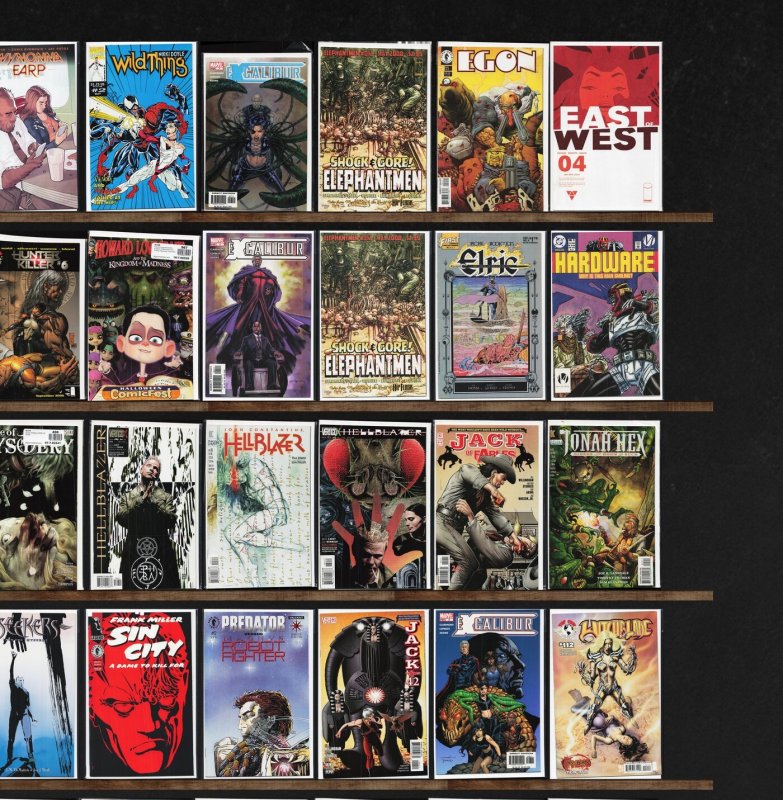 Huge Lot 150+ Comics with Excalibur, Girls, Hellblazer, Eureka & More!