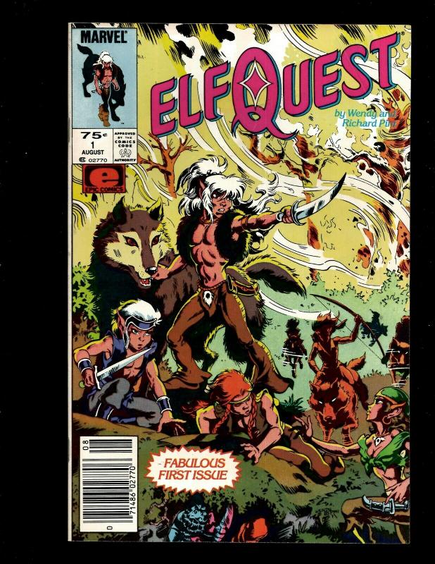 Lot Of 8 Mixed Comics Doc Savage, Elf Quest, X-men, Alpha Flight, Spiderman  WS4