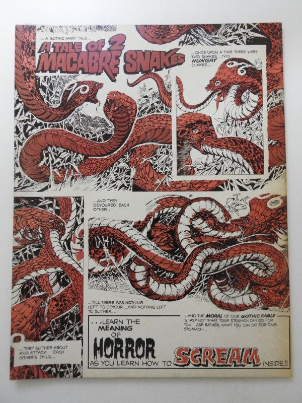 Scream #2 (1973) Sharp Fine Condition! HTF Horror Mag!