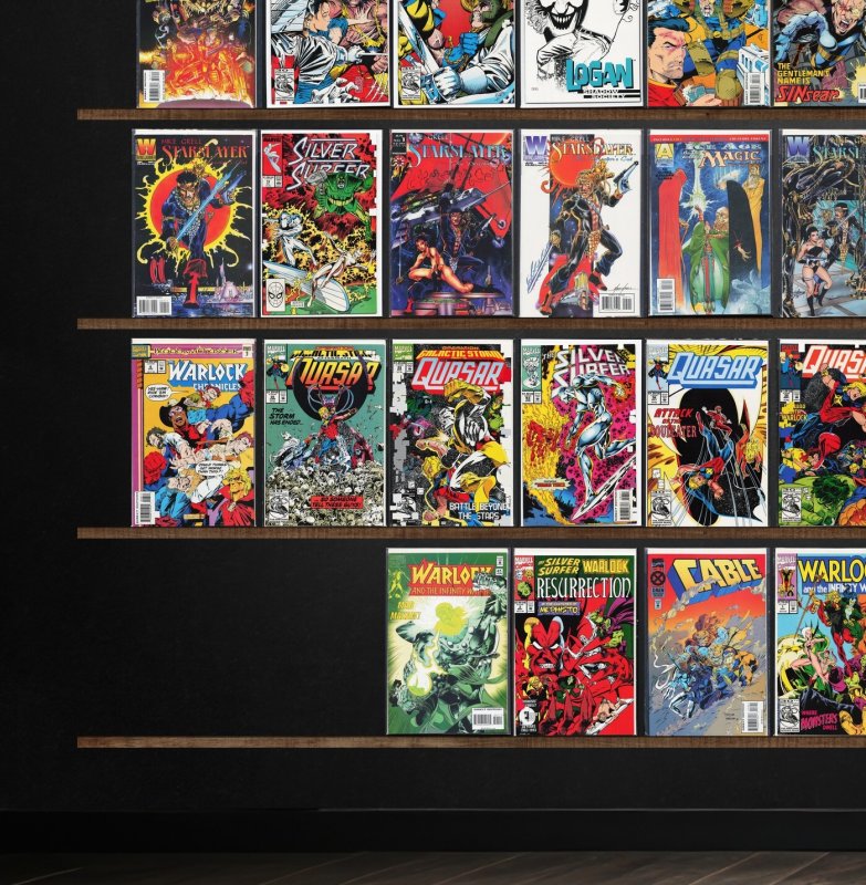 Huge Lot 150+ Comics with Cable, Silver Surfer, Quasar & More!