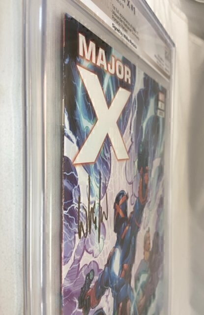 Major X #1 2019 PGX 9.2 NM- Signed by Whilce Portacio 1st App of Major X Key!