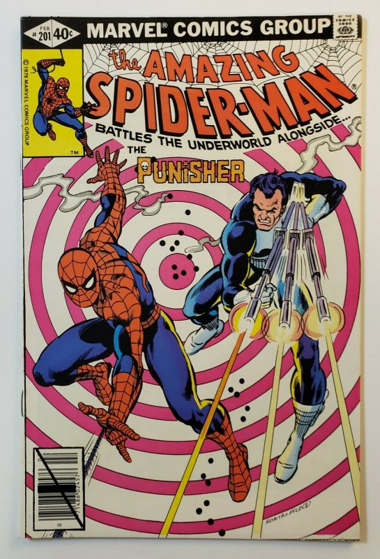 Amazing Spider-Man #201 Marvel Comics 1980 Spider-Man & Punisher VF+