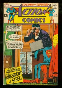 ACTION COMICS #371 1969-DC COMICS-SUPERMAN-HIGH GRADE VF+