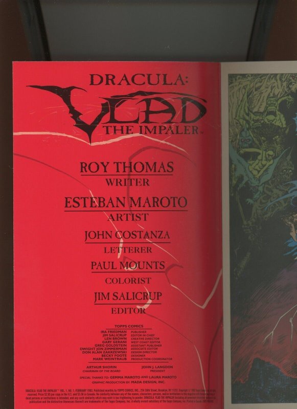 (1993) Dracula: Vlad the Impaler #1: CRIMSON FOIL VARIANT! (9.0/9.2)