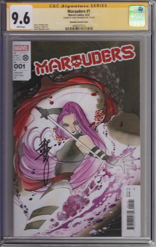 Marauders #1! Momoko Variant! CGC Signature Series 9.6! Peach Momoko Sig