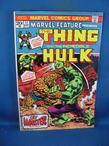 MARVEL FEATURE 11 VF NM THING VS HULK 1973  MARVEL