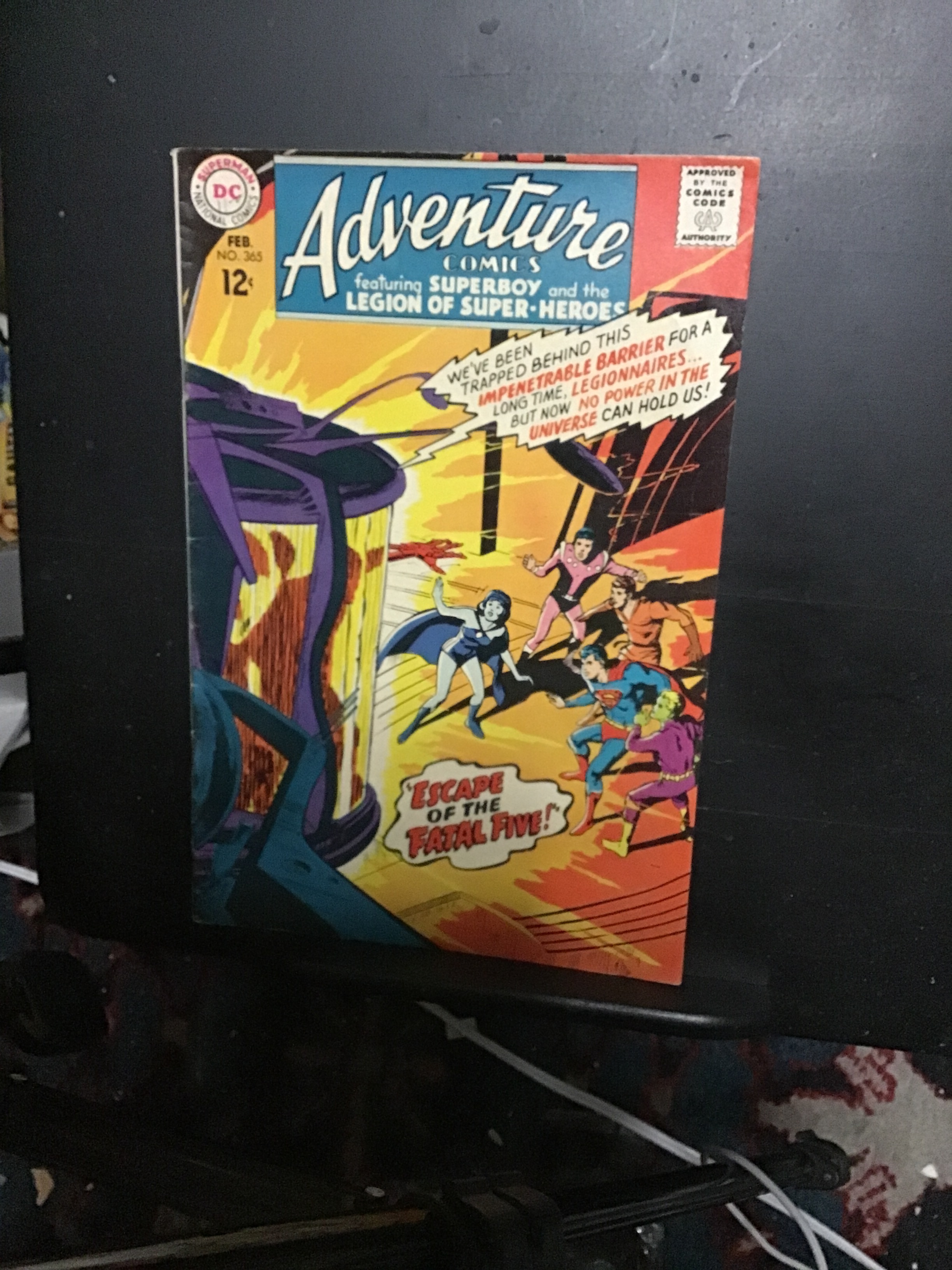 Adventure Comics #365 (1968) Intro Shadow Lass! Legion key! VF/NM Boca ...