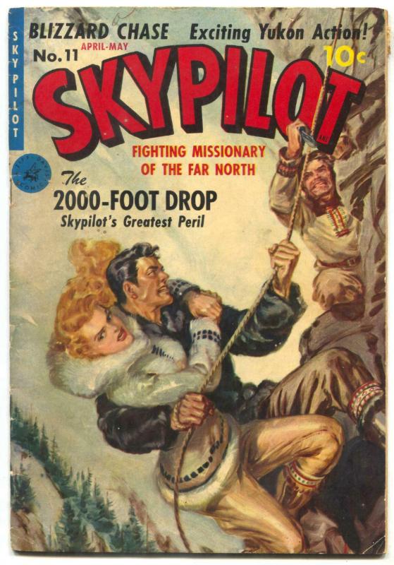 Skypilot #11 1951- Saunders painted cover- Rare comic VG