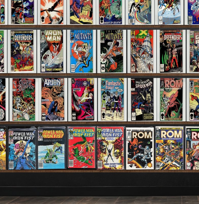 Huge Lot 150+ Comics with Quasar, Cage, Rom, Quicksilver, X-Factor & More!