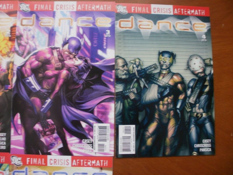 6 DC FINAL CRISIS AFTERMATH: DANCE Comic #1 2 3 4 5 6 (2009)(Casey) Complete Set