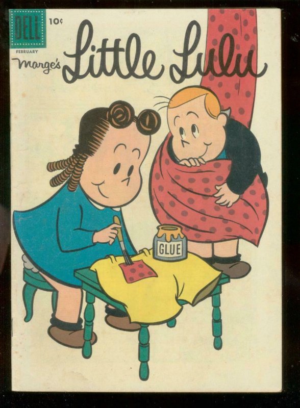 MARGE'S LITTLE LULU #104 1957-JOHN STANLEY ART-DELL COM VG