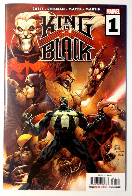 King In Black #1 (9.4, 2021) Battle of Knull, Cameo App Elektra as Daredevil