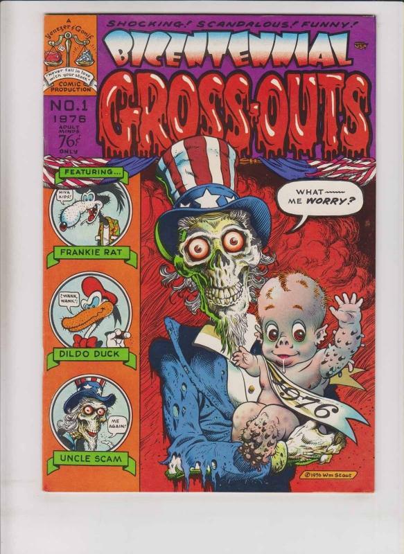 Bicentennial Gross-Outs #1 underground comix WILLIAM STOUT disney satire