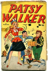 Patsy Walker #8 1946-Monkey cover- Georgie- Timely Golden Age reading copy