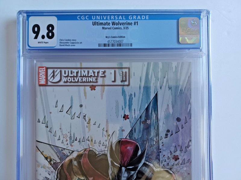 Ultimate Wolverine #1 - Brys Comic Edition Variant - 2025 - CGC 9.8