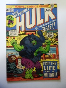 The Incredible Hulk #161 (1973) VG+ Condition tape pull, ink fc
