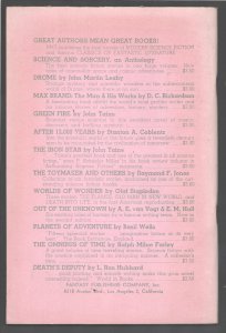 Fantasy Book Vol. 1 #4 1950John Taine-Forrest J. Ackerman-Gene Ellerman Basil We