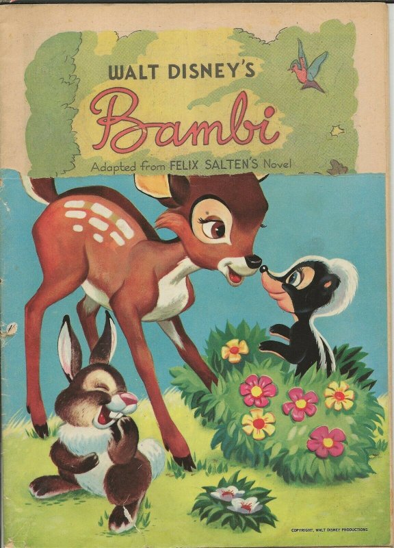 Bambi #309 ORIGINAL Vintage 1963 Gold Key Comics Disney